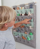 ABC WALL HANGINGS,  MULTICOLOR, Swedish and Danish - ABC WALL HANGING, GREY - Swedish