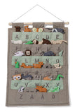 ABC WALL HANGINGS,  MULTICOLOR, Swedish and Danish - ABC WALL HANGING, GREY - Swedish
