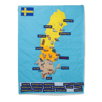 SWEDEN MAP - SCHWEDEN KARTE