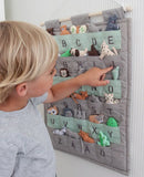 ABC WALL HANGINGS,  MULTICOLOR, Swedish and Danish - ABC WALL HANGING, GREY - Swedish