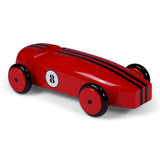 Wood Car Model, Blue - Modellauto aus Holz, blau, 50x27x14 cm